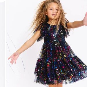 Lola and boys Starry Black Kids Dress